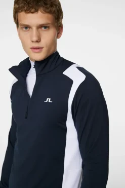 Ski|Tops<J.Lindeberg Lukas Quarter Zip Mid Layer JLNavy