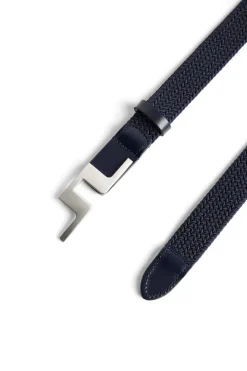 Golf|Golf Belts<J.Lindeberg Lykke Braided Belt JLNavy