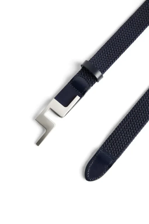 Golf|Golf Belts<J.Lindeberg Lykke Braided Belt JLNavy