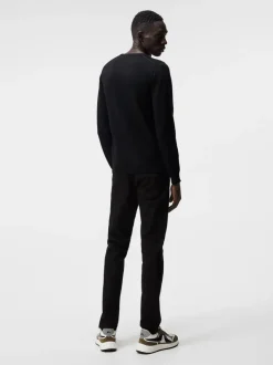 Knitwear|Tops<J.Lindeberg Lyle Merino Crew Neck Sweater Black