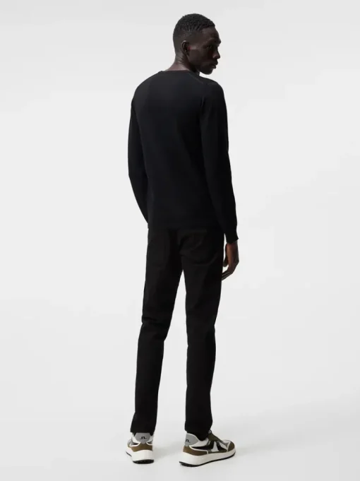 Knitwear|Tops<J.Lindeberg Lyle Merino Crew Neck Sweater Black