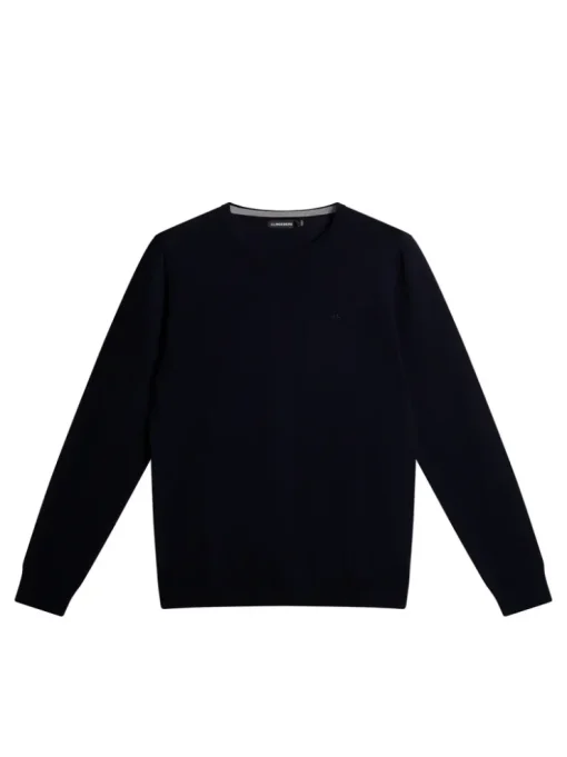 Knitwear|Tops<J.Lindeberg Lyle Merino Crew Neck Sweater Navy