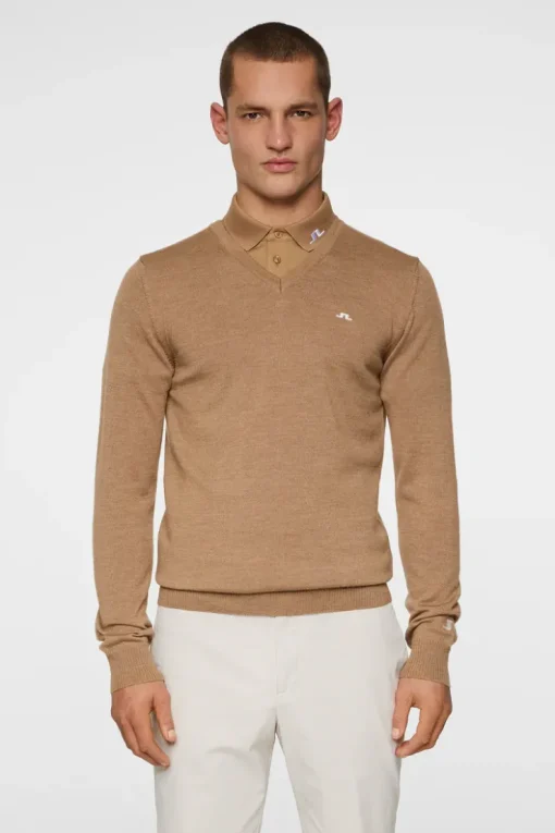 Golf|Tops<J.Lindeberg Lymann Knitted Sweater TigersEye