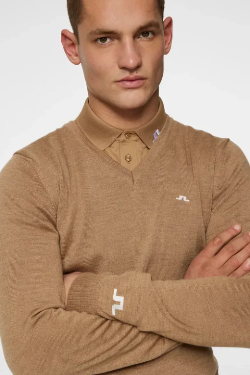 Golf|Tops<J.Lindeberg Lymann Knitted Sweater TigersEye