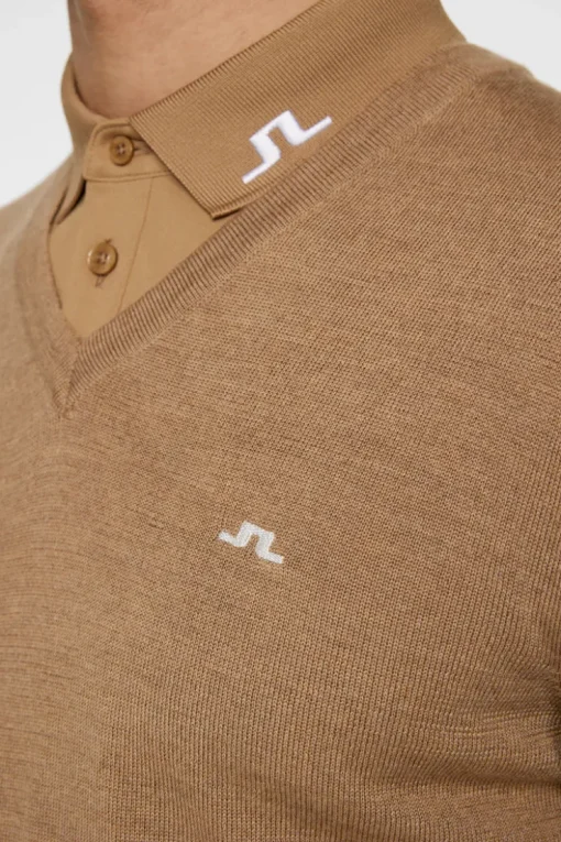 Golf|Tops<J.Lindeberg Lymann Knitted Sweater TigersEye