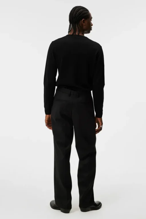 Tops|Knitwear<J.Lindeberg Lymann Merino V-neck Sweater Black