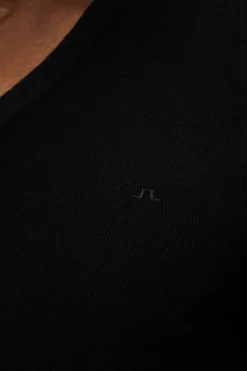 Tops|Knitwear<J.Lindeberg Lymann Merino V-neck Sweater Black