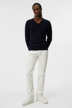 Knitwear|Tops<J.Lindeberg Lymann Merino V-neck Sweater Navy