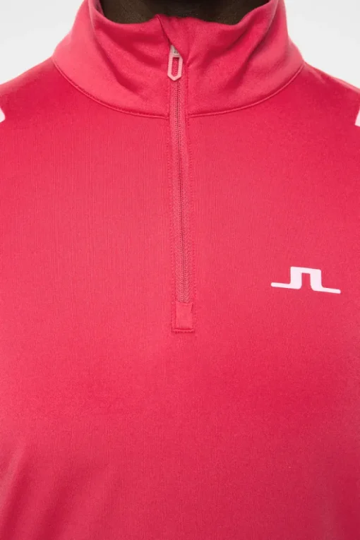 Golf|Base & Mid Layers<J.Lindeberg Mae Quarter Zip Mid Layer Azalea