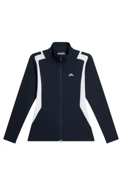 Golf|Ski<J.Lindeberg Mae Zip Mid Layer JLNavy