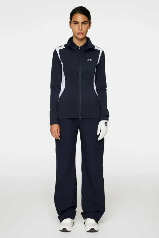 Golf|Ski<J.Lindeberg Mae Zip Mid Layer JLNavy