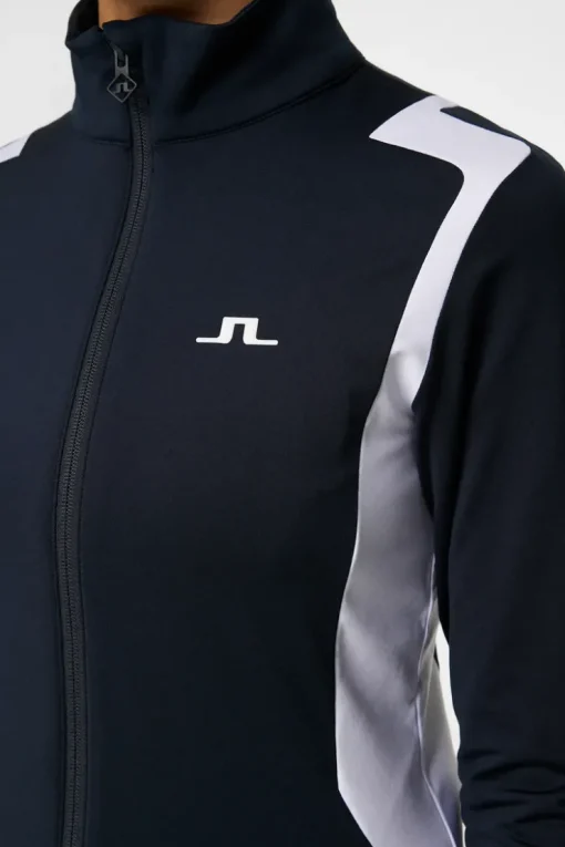 Golf|Ski<J.Lindeberg Mae Zip Mid Layer JLNavy