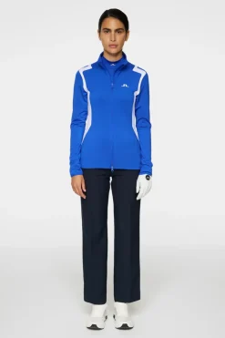Golf|Ski<J.Lindeberg Mae Zip Mid Layer ClubBlue