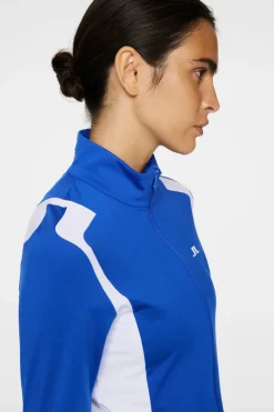 Golf|Ski<J.Lindeberg Mae Zip Mid Layer ClubBlue