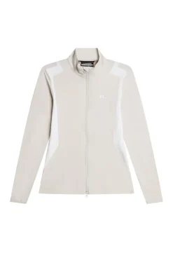Golf|Ski<J.Lindeberg Mae Zip Mid Layer Moonbeam