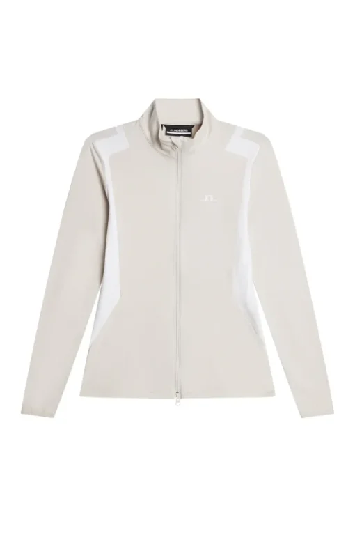 Golf|Ski<J.Lindeberg Mae Zip Mid Layer Moonbeam