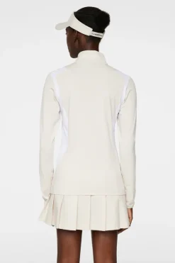 Golf|Ski<J.Lindeberg Mae Zip Mid Layer Moonbeam