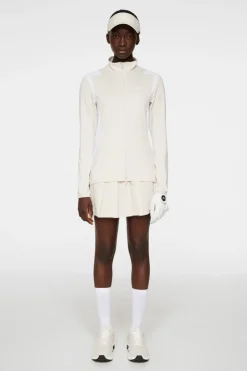 Golf|Ski<J.Lindeberg Mae Zip Mid Layer Moonbeam