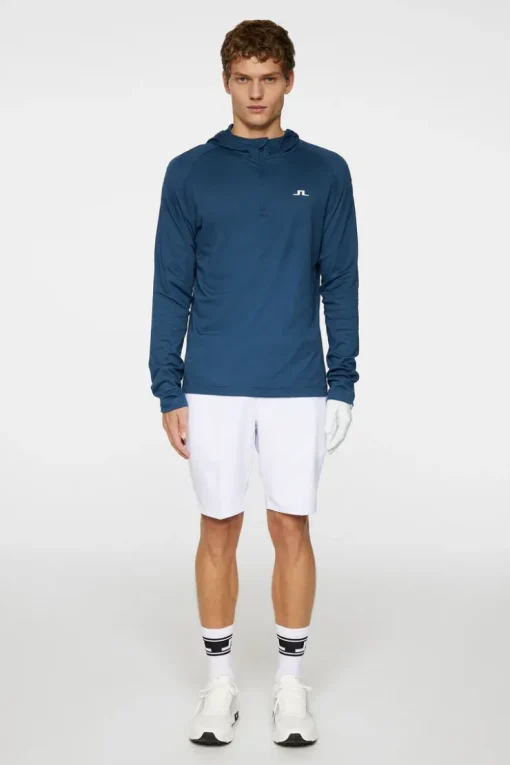 Golf|Base & Mid Layers<J.Lindeberg Mario Quarter Zip Hood KeyLargo