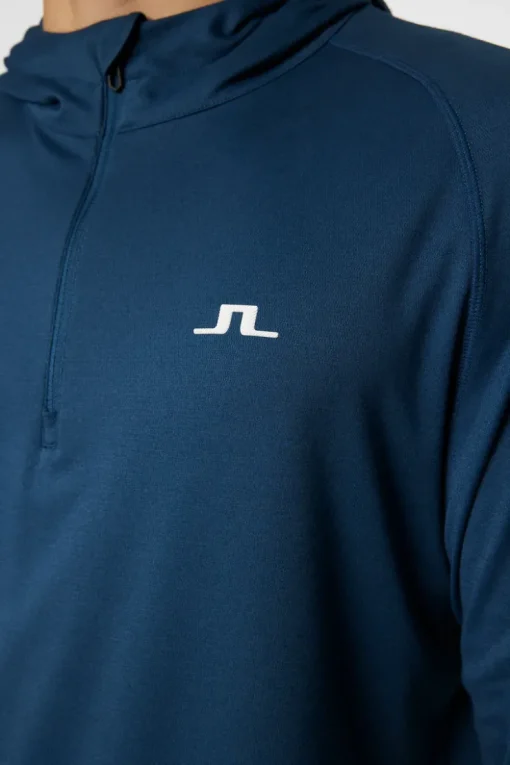 Golf|Base & Mid Layers<J.Lindeberg Mario Quarter Zip Hood KeyLargo