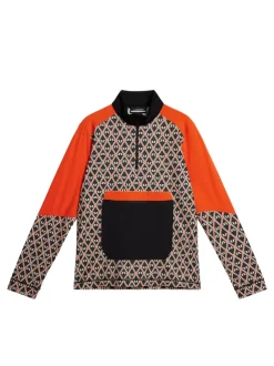 Base & Mid Layers|Outdoor<J.Lindeberg Matias Print Mid Layer GeoBlack