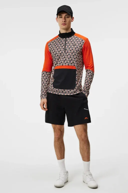 Base & Mid Layers|Outdoor<J.Lindeberg Matias Print Mid Layer GeoBlack