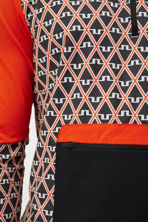 Base & Mid Layers|Outdoor<J.Lindeberg Matias Print Mid Layer GeoBlack