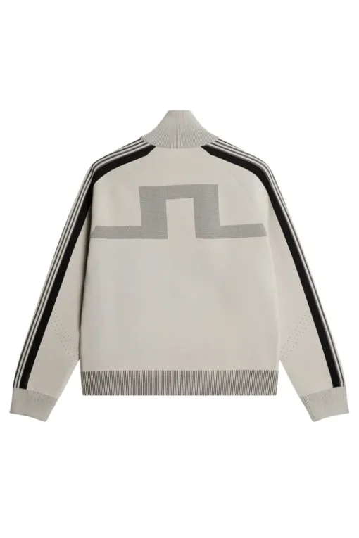 Knitwear|Tops<J.Lindeberg Max Tech Knit Track Jacket Moonbeam