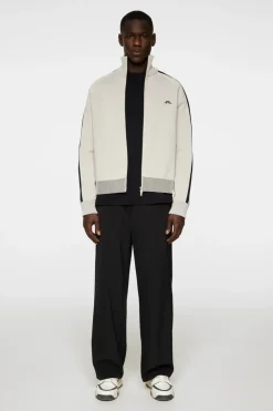 Knitwear|Tops<J.Lindeberg Max Tech Knit Track Jacket Moonbeam