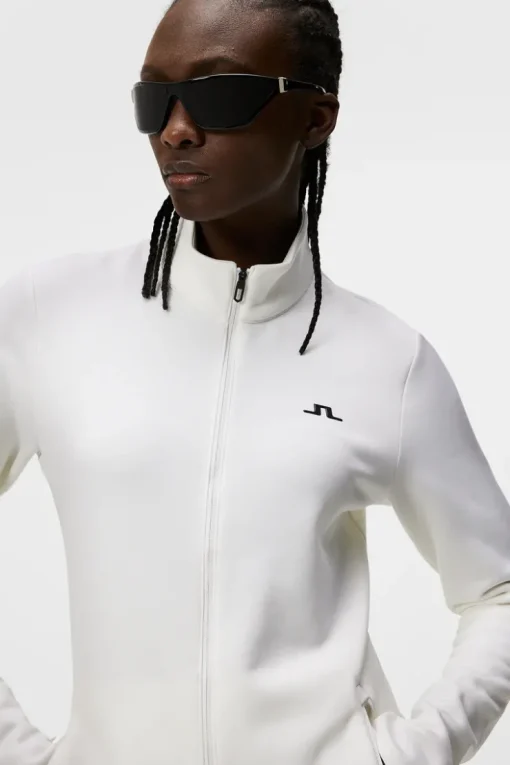 Base & Mid Layers|Sweaters<J.Lindeberg Milly Polartec Mid Layer White