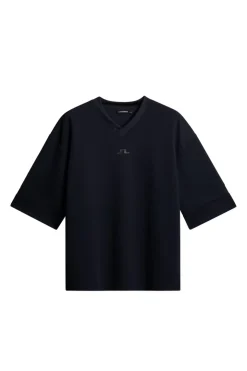 Tops|T-shirts<J.Lindeberg Milos Jersey Mesh Tee JLNavy