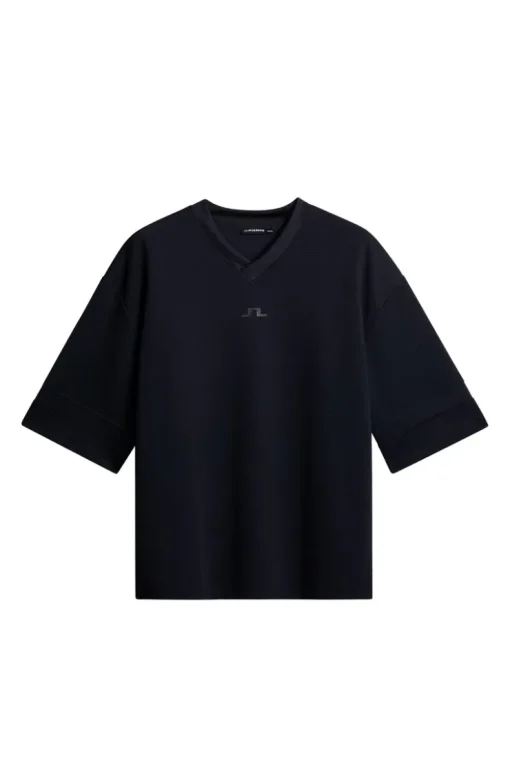 Tops|T-shirts<J.Lindeberg Milos Jersey Mesh Tee JLNavy