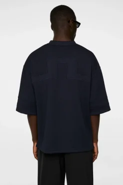 Tops|T-shirts<J.Lindeberg Milos Jersey Mesh Tee JLNavy