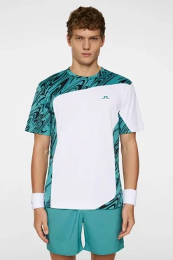 T-shirts|Tennis<J.Lindeberg Niccolo T-shirt LiquifyTealBlackL