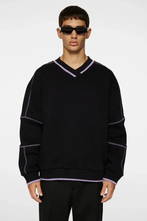 Sweatshirts|Tops<J.Lindeberg Nick Team Jersey Sweater Black