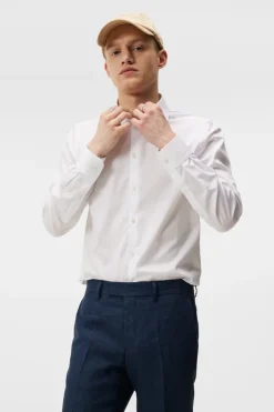 Tops|Shirts<J.Lindeberg Non-iron Twill Superslim Shirt White