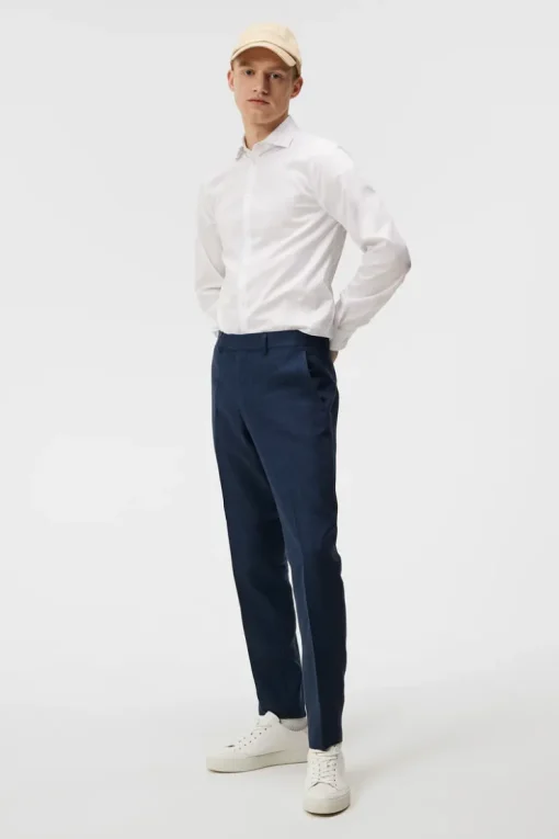 Tops|Shirts<J.Lindeberg Non-iron Twill Superslim Shirt White