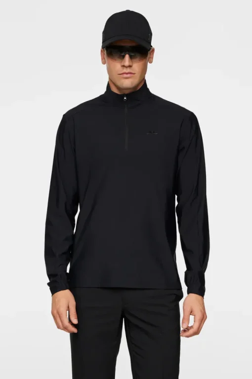 Golf|Base & Mid Layers<J.Lindeberg Ollie Tech Mid Layer Black
