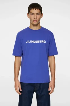 T-shirts|Tops<J.Lindeberg Parcy Logo Tee ClematisBlue