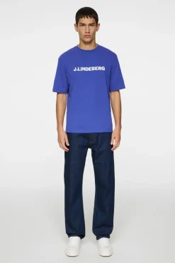 T-shirts|Tops<J.Lindeberg Parcy Logo Tee ClematisBlue