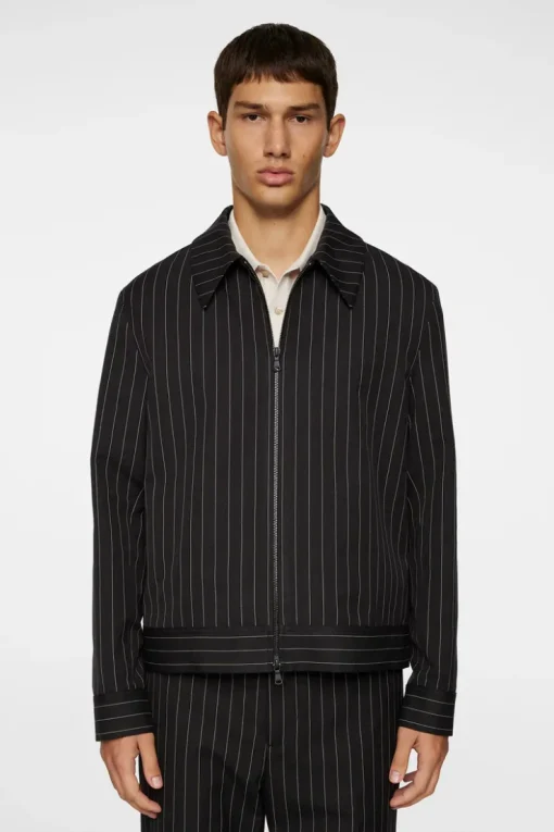 Suits & Tailoring|Blazers<J.Lindeberg Parke Pin stripe jacket Black