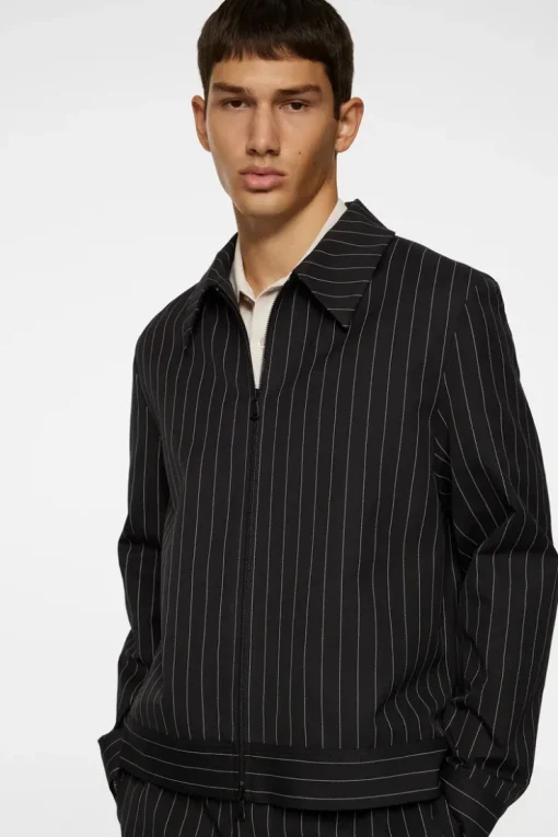 Suits & Tailoring|Blazers<J.Lindeberg Parke Pin stripe jacket Black
