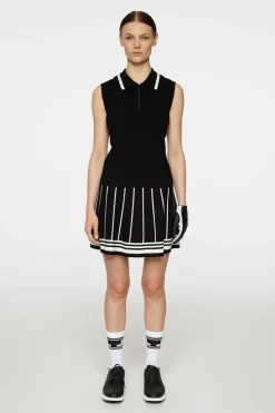 Golf|Knitwear<J.Lindeberg Ramona Knitted Polo Shirt Black