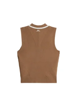 Golf|Knitwear<J.Lindeberg Ramona Knitted Polo Shirt TigersEye