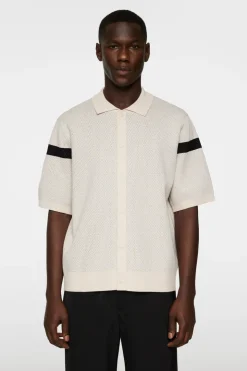 Knitwear|Tops<J.Lindeberg Rayne Knitted Shirt Moonbeam