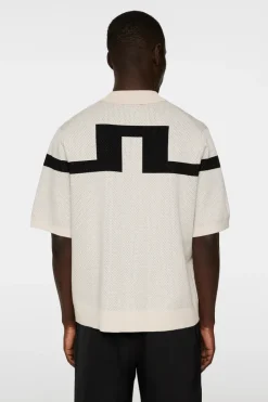 Knitwear|Tops<J.Lindeberg Rayne Knitted Shirt Moonbeam