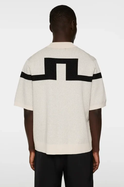 Knitwear|Tops<J.Lindeberg Rayne Knitted Shirt Moonbeam