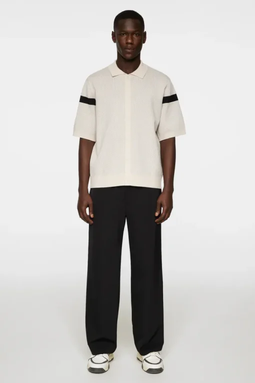 Knitwear|Tops<J.Lindeberg Rayne Knitted Shirt Moonbeam