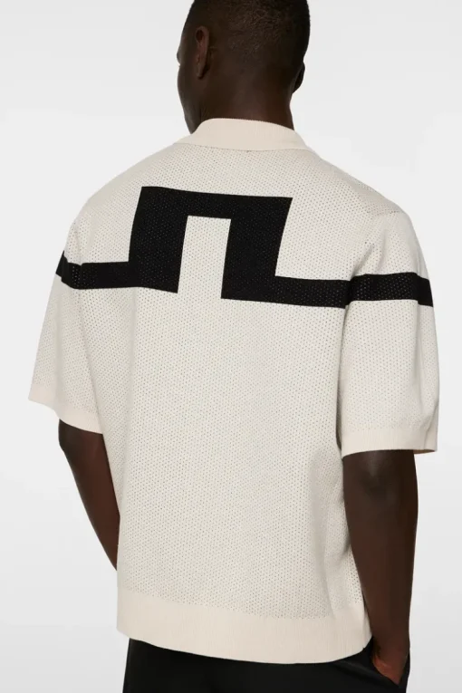 Knitwear|Tops<J.Lindeberg Rayne Knitted Shirt Moonbeam