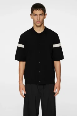 Knitwear|Tops<J.Lindeberg Rayne Knitted Shirt Black